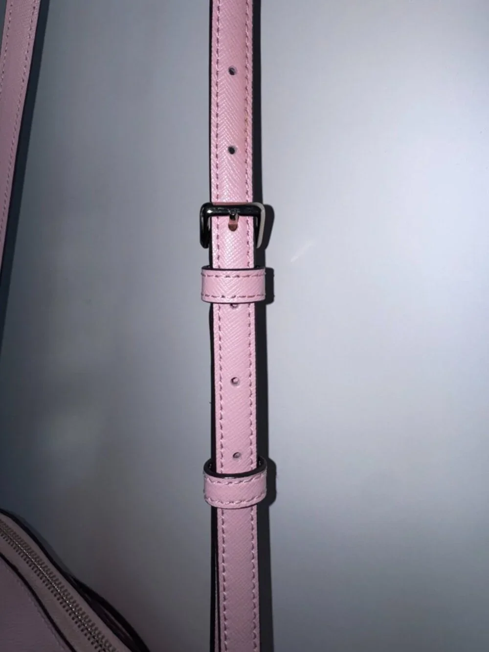 Kate Spade Staci Dome Crossbody Bag Baby Pink Saffiano Leather Handbag